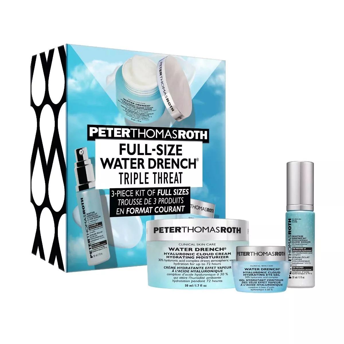 Peter Thomas Roth Water Drench Full-Size 3-Piece Kit | Walmart (US)
