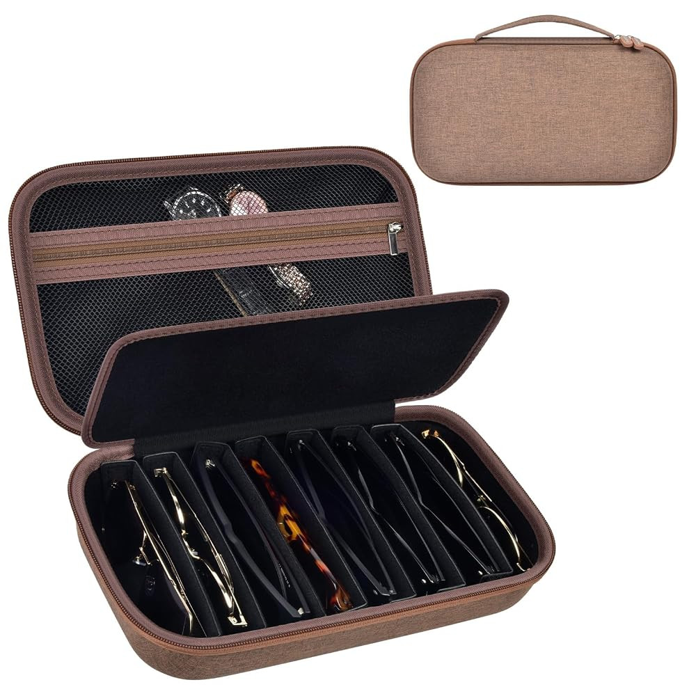 Travel Sunglasses Organizer Cases for Quay Polarized Sunglasses Men Women, Trendy Sunglasse Stora... | Amazon (US)