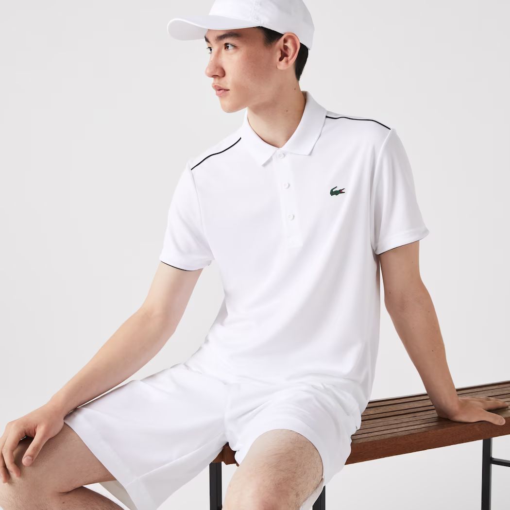 Men's SPORT Contrast Piping Breathable Piqué Polo | Lacoste (US)