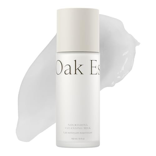 Oak Essentials Nourishing Cleansing Milk | Gentle Makeup Remover Face Wash with Oat Amino Acids, Rice Bran & Rosemary Extract, 5 Oz | Amazon (US)