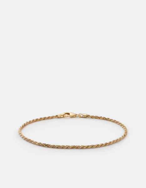1.8mm Rope Chain Bracelet, Gold Vermeil | Miansai