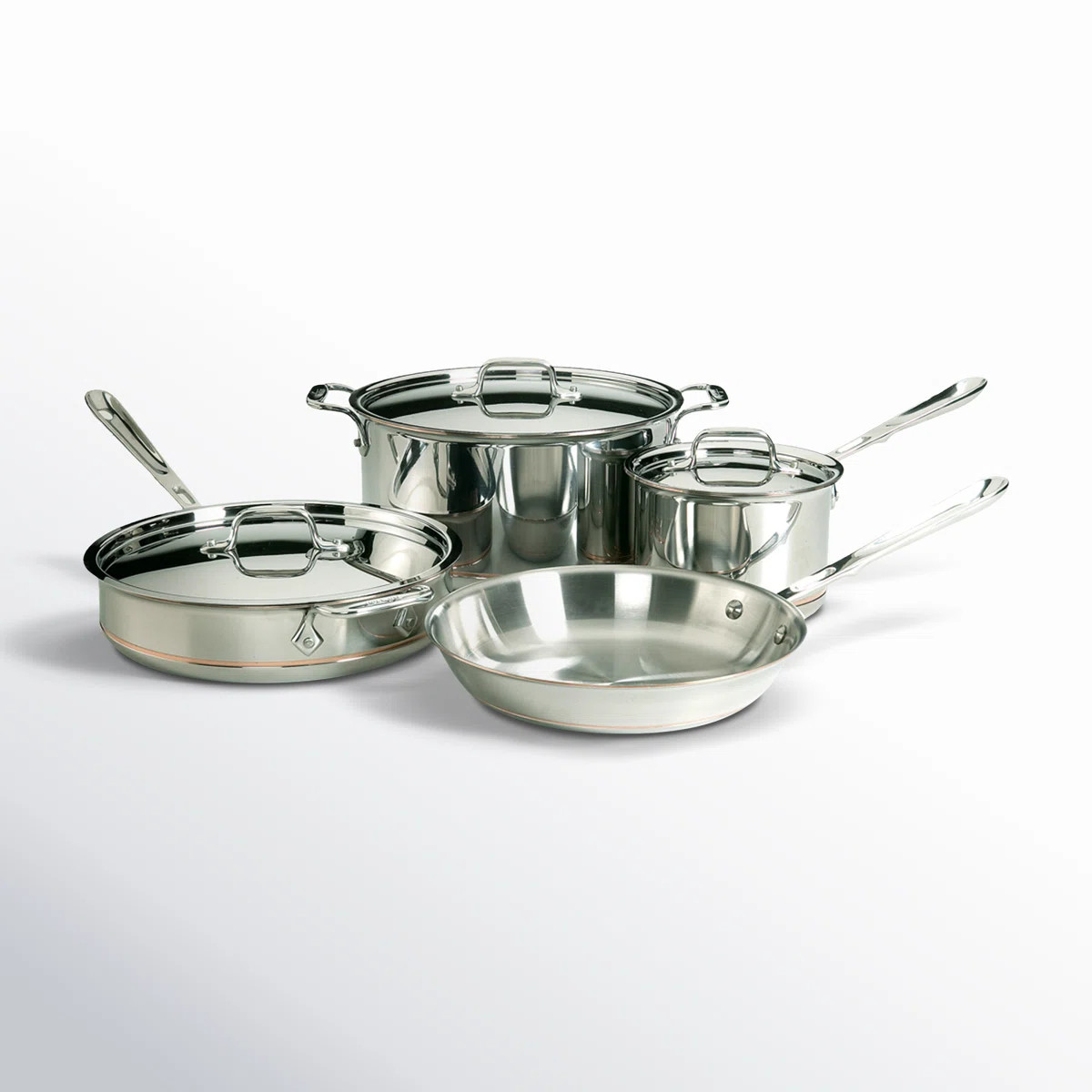 All-Clad Copper Core 7 Piece Cookware Set | Wayfair North America