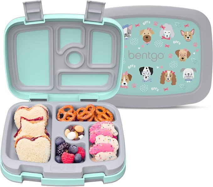 Bentgo Kids Prints Leak-Proof 5-Compartment Bento-Style Kids Lunch Box | Ideal Portion Sizes for ... | Amazon (US)