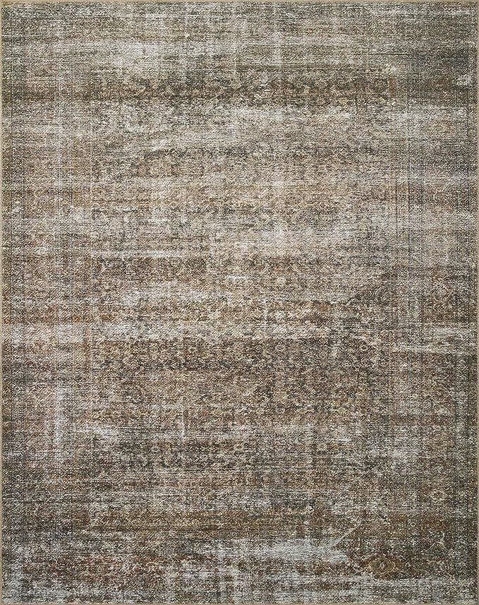 Amber Lewis x Loloi Billie Collection BIL-06 Tobacco / Rust 8'6" x 11'6" Area Rug | Amazon (US)