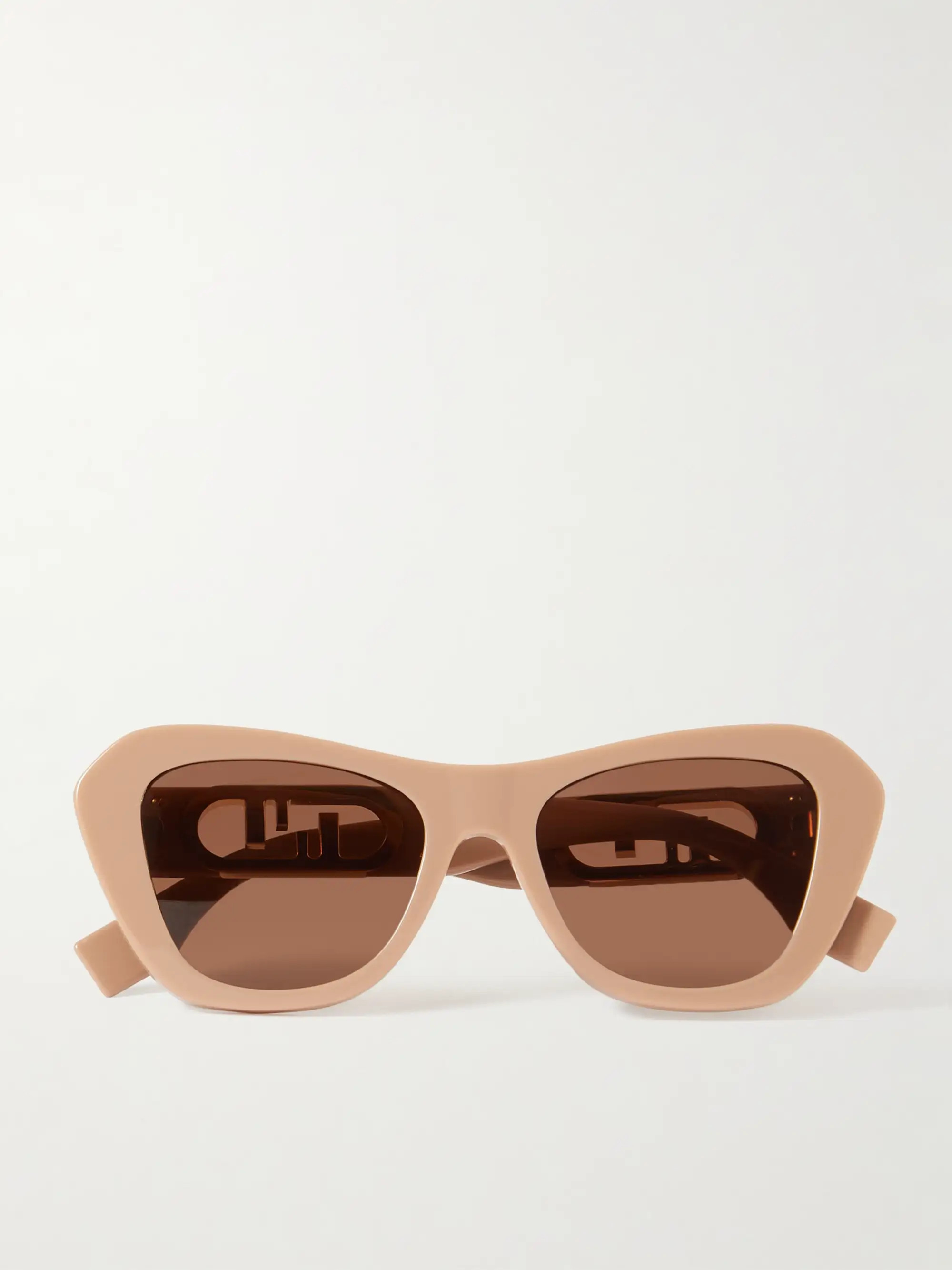 O'Lock cat-eye acetate and gold-tone sunglasses | NET-A-PORTER (US)