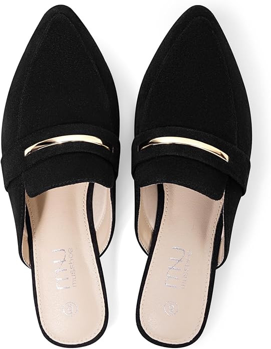 MUSSHOE Mules for Women - Suede Slip On Backless Loafers with Cushioned Insole and Non-Slip Sole,... | Amazon (US)