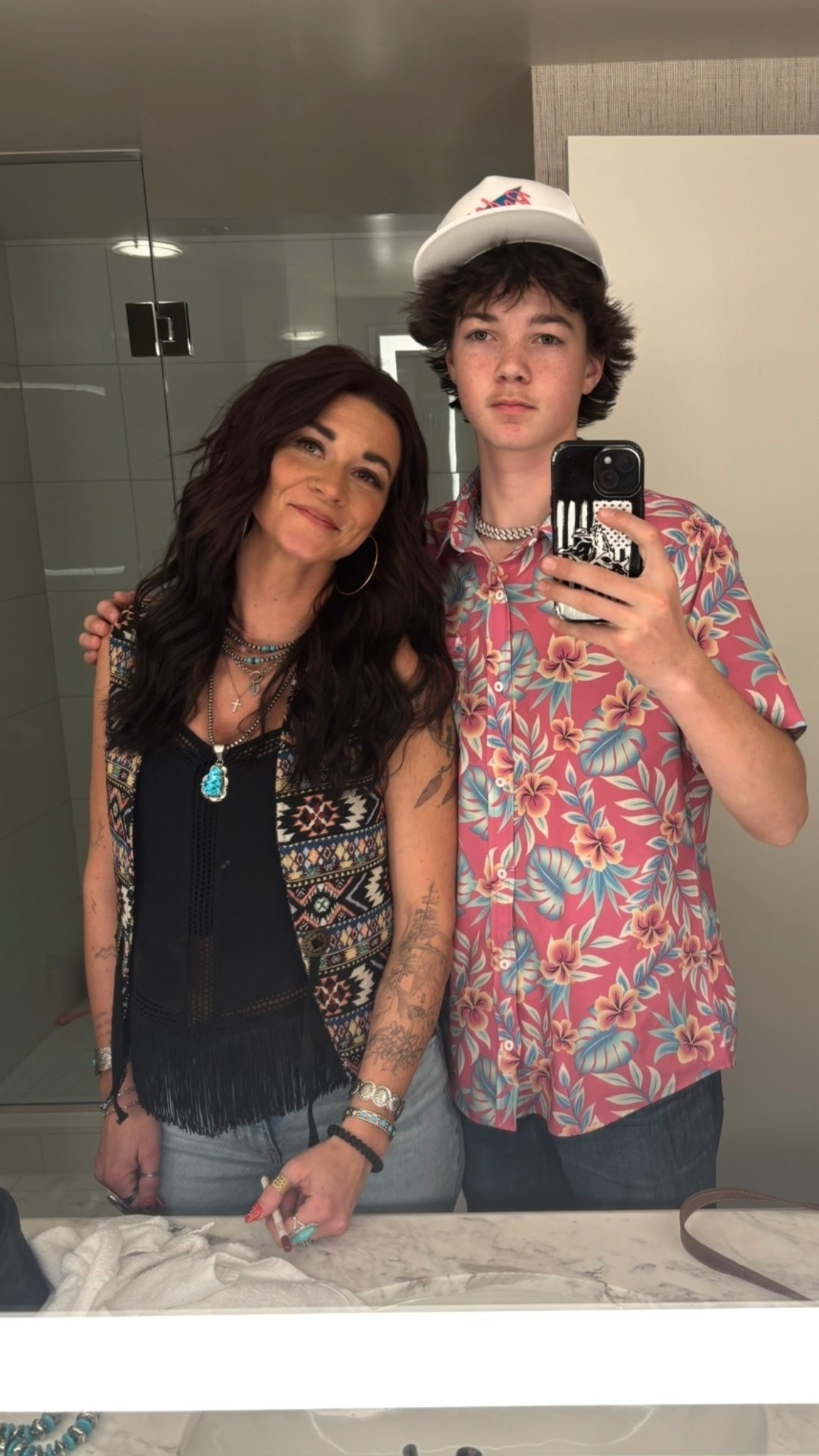 The only photo I got of this cute outfit 😂

Tank and vest is from Boot Barn, linked similar 🖤

#LTKmomlife #LTKgrwm #LTKootd