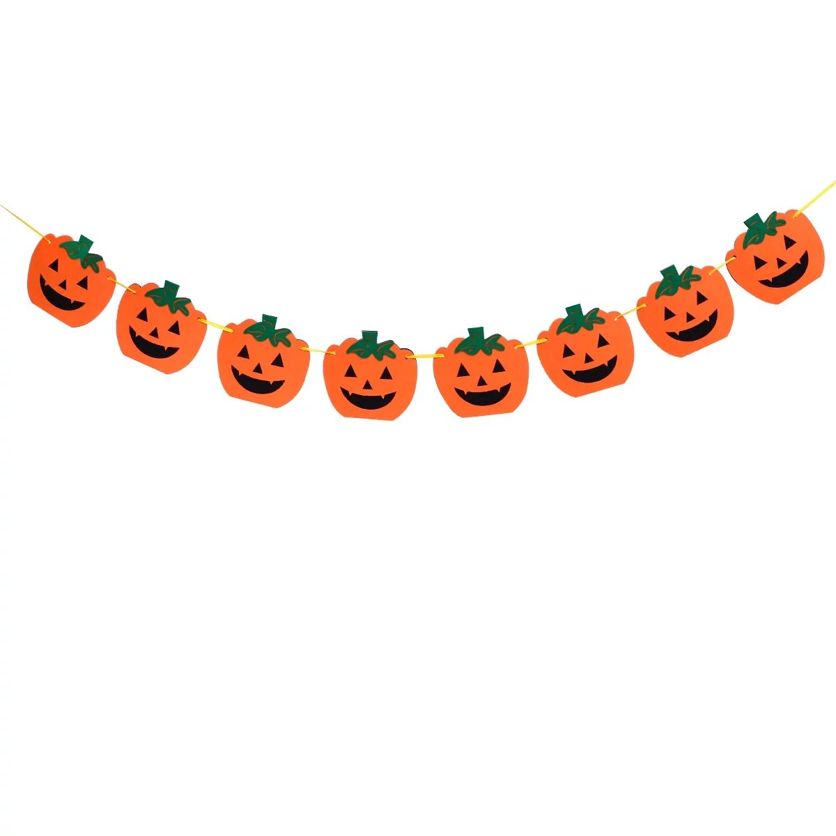 HOMEMAXS 1 Pc Halloween Decoration Pumpkin Banner Felt Cloth Decorative Banner (Orange) - Walmart... | Walmart (US)
