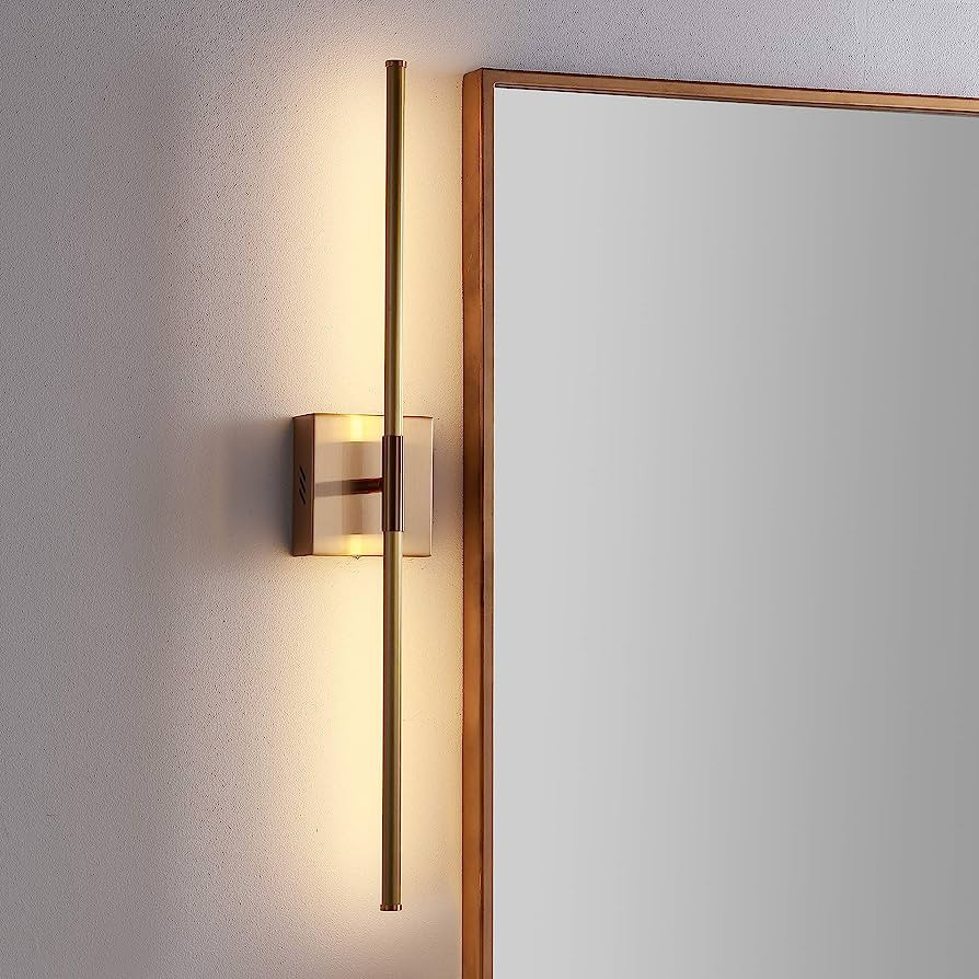 JONATHAN Y JYL7022B Makena 28" Dimmable Integrated LED Metal Wall Sconce, Minimalistic,Modern,Con... | Amazon (US)