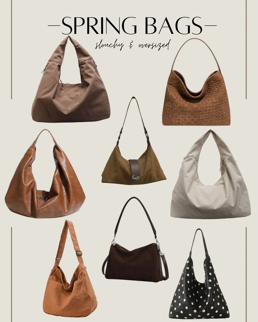 what’s trending: slouchy, effortless & oversized bags! 🙌🏼

#LTKSpringSale #LTKgrwm #LTKSeasonal
