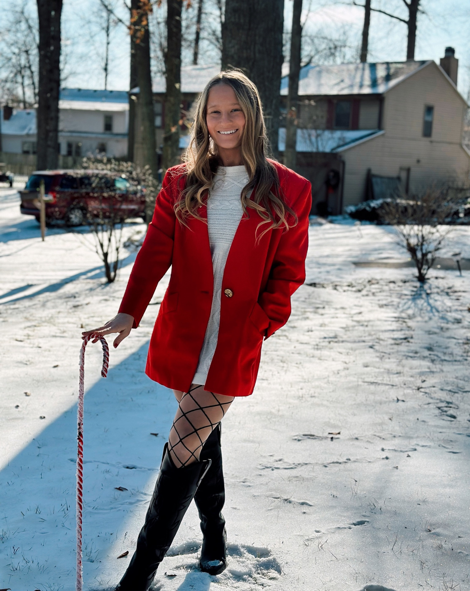 Candy Cane Lane ❤️🤍❤️

#LTKstyletip #LTKunder50 #LTKshoecrush