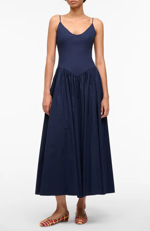 STAUD Dena Dress in Navy at Nordstrom, Size 00 | Nordstrom