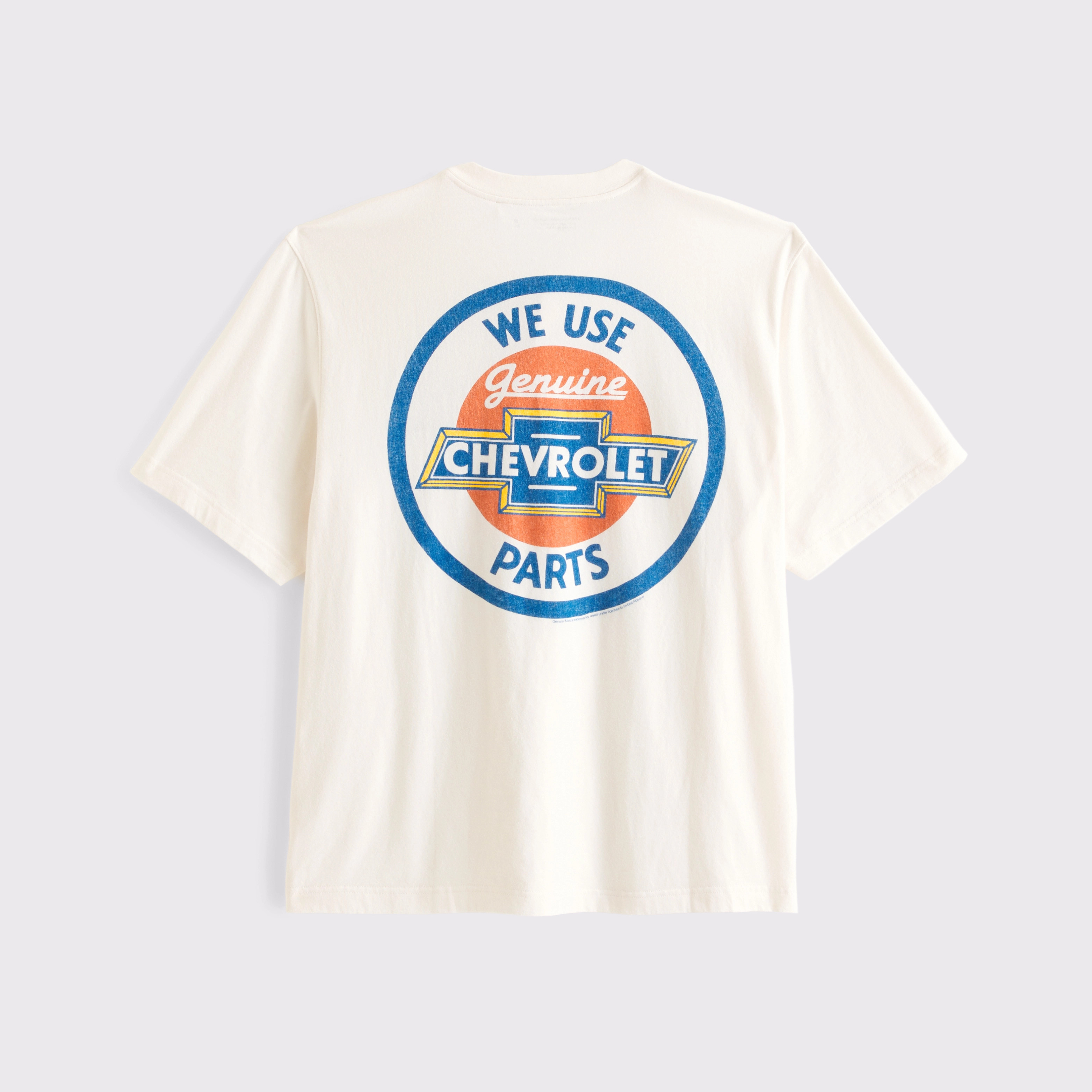 Chevrolet Vintage-Inspired Graphic Henley Tee | Abercrombie & Fitch (US)
