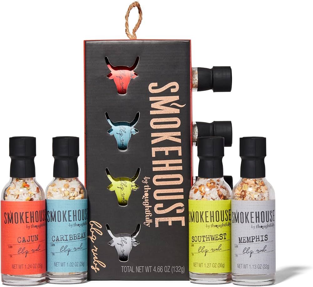 Smokehouse by Thoughtfully BBQ Rubs Gift Set, Vegan and Vegetarian, Barbecue Rub Flavors Include ... | Amazon (US)