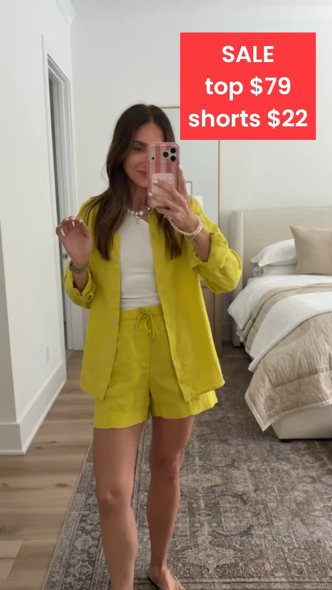 ATHLETA SALE linen top $79 and shorts $22.

#LTKootd #LTKSaleAlert #LTKOver40