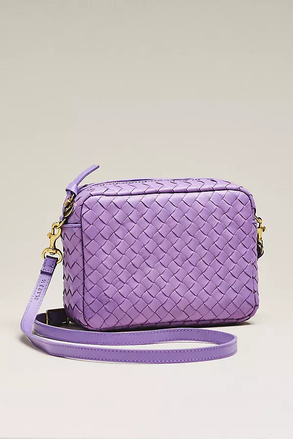 Clare V. Midi Sac leather crossbody bag in purple