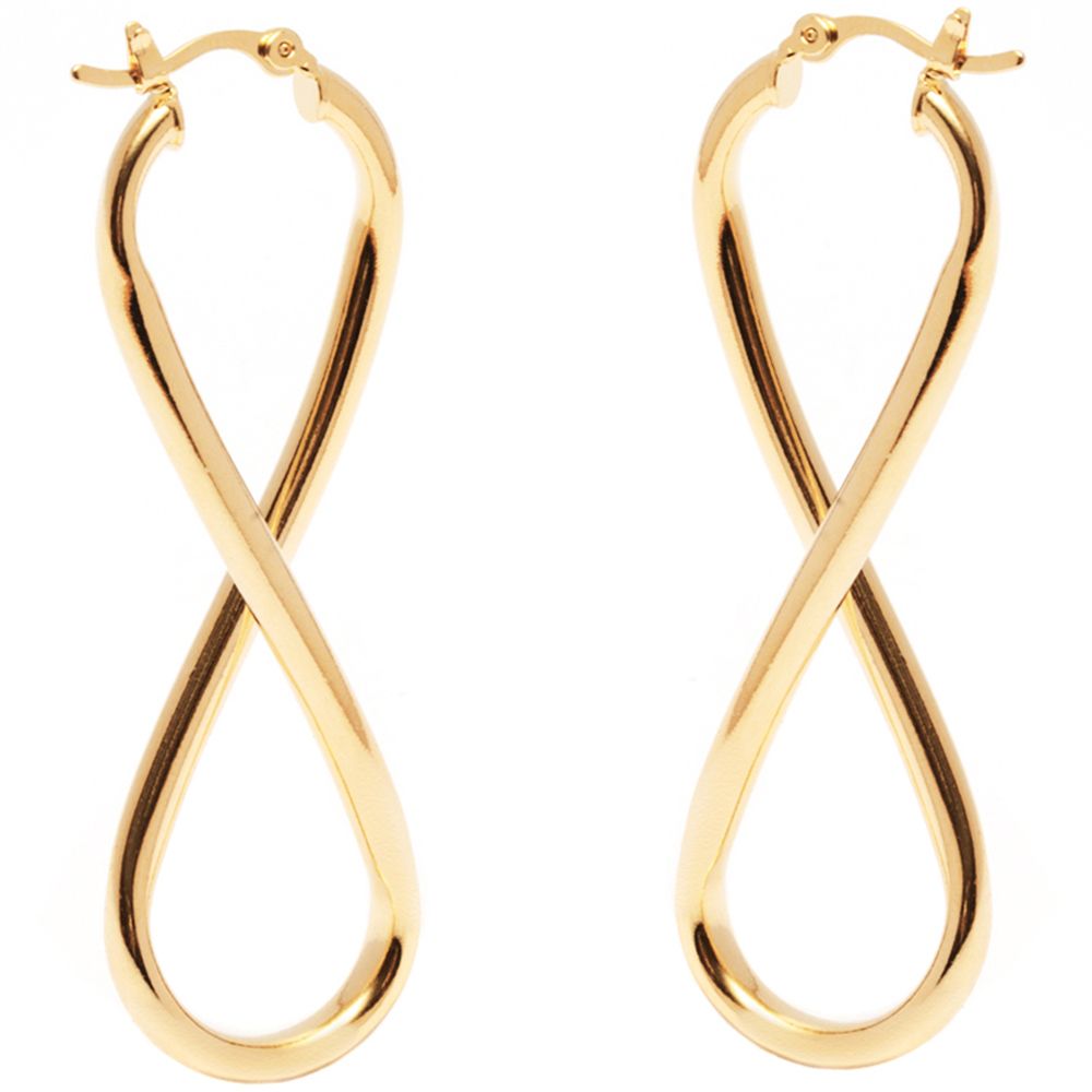 Peermont 18K Gold Plated Infinity Hoop Earrings | Walmart (US)
