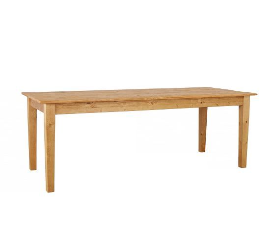 Brussels Barnwood Dining Table, Natural/Natural, 84"L x 36"W | Pottery Barn (US)