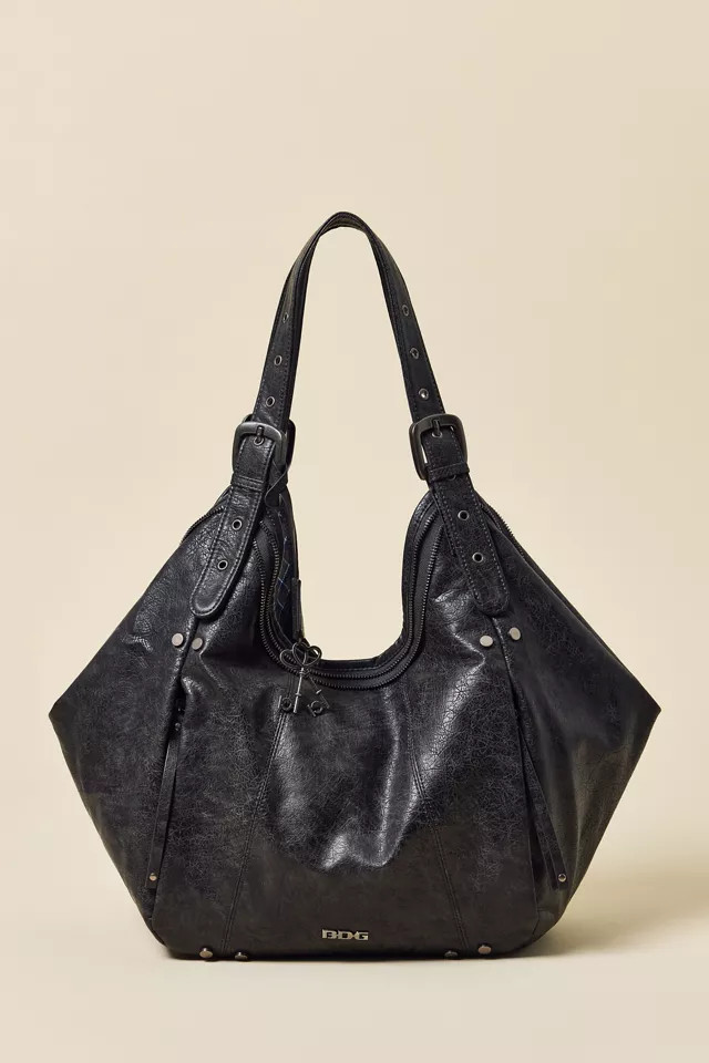 BDG Cici Faux Leather Slouchy Tote Bag in Dark Green, Women's at Urban Outfitters | Urban Outfitters (US and RoW)