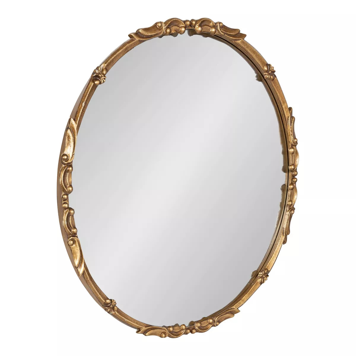 Kate and Laurel Brynley Round Metal Round Mirror, 24" Diameter, Gold | Target