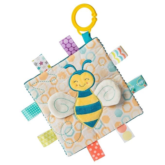 Taggies Crinkle Me Baby Paper and Squeaker Soft Toy 6.5 x 6.5Inches, Fuzzy Buzzy Bee | Amazon (US)