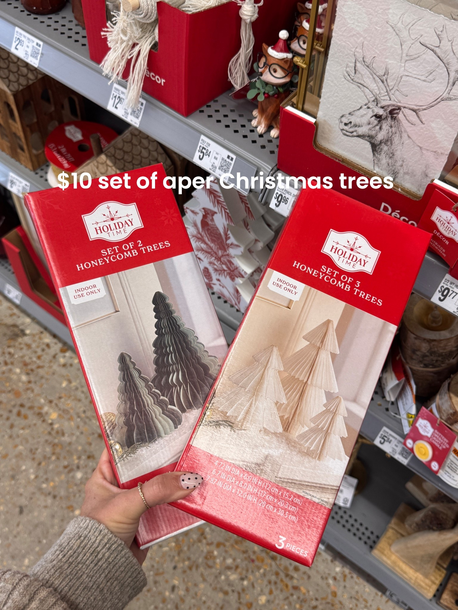 Love this $10 set of 3 honeycomb, paper vintage trees!! So perfect to decorate the house!!

#LTKSeasonal #LTKHoliday