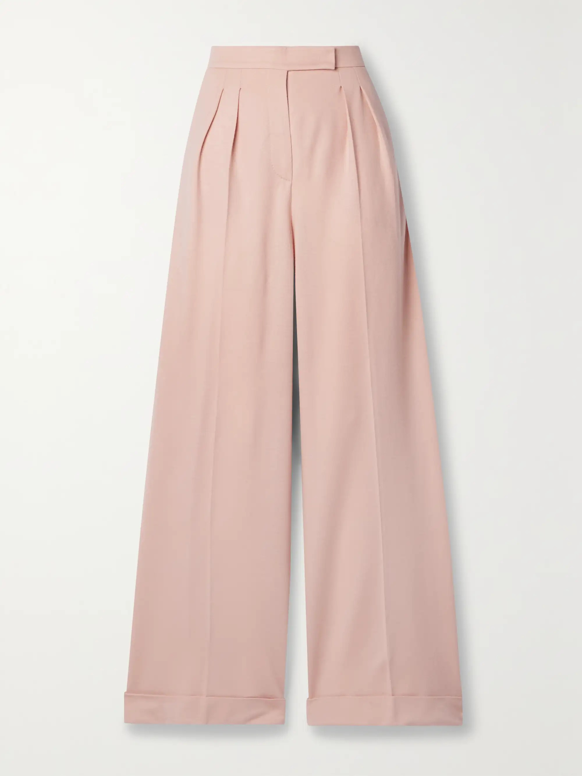 Faraday pleated brushed-wool wide-leg pants | NET-A-PORTER (UK & EU)