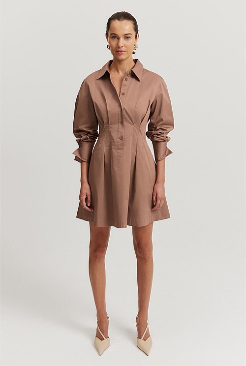 Tuck Detail Mini Dress | Country Road