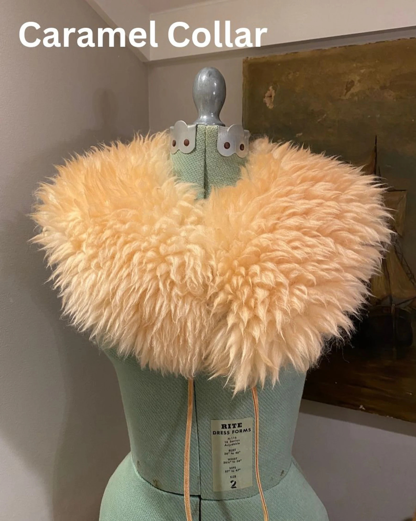 Genuine Sheepskin Collar With Leather Tie or a Snap - Etsy | Etsy (US)