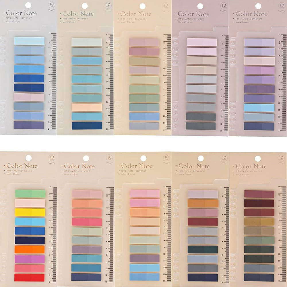 2000Pcs Sticky Tabs for Annotating Books, Clear Sticky Notes for Binders, Page Markers for Notebo... | Amazon (US)