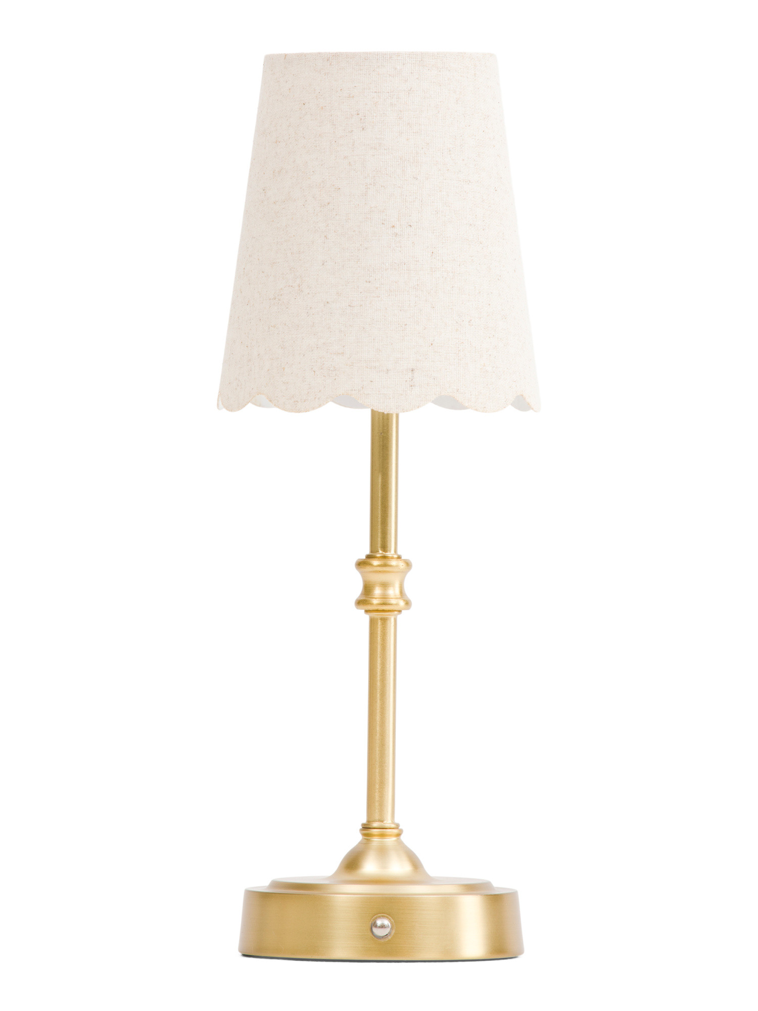 13.5in Scalloped Shade Led Iron Touch Lamp | Lighting | Marshalls | Marshalls