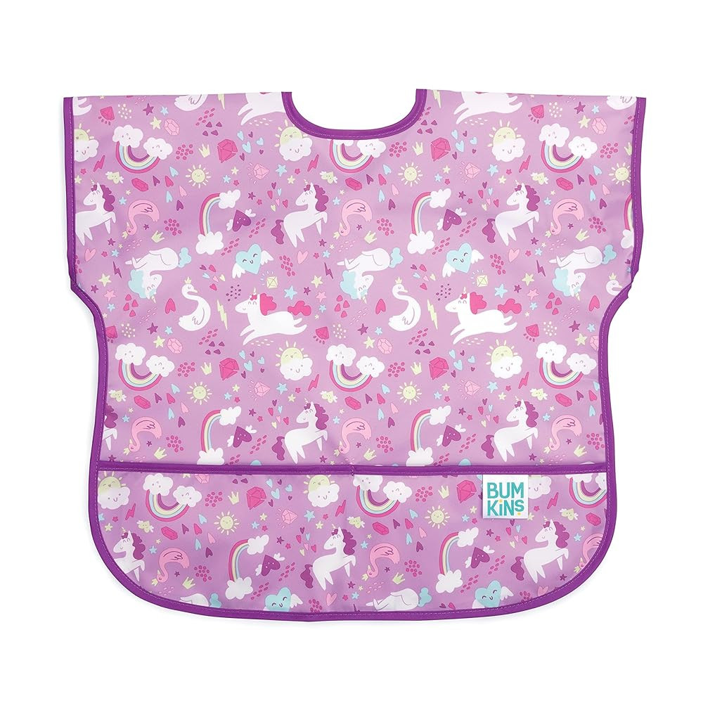 Bumkins Bibs - Toddler Bibs, Waterproof, Large for 1-3 Years, Short Sleeve | Amazon (US)