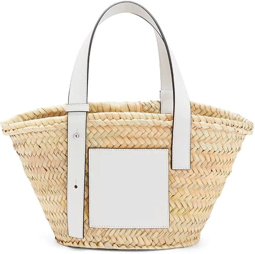 WLTYSM Beach Bag Straw Bags Women Summer Handbag Travel Palm Basket Tote Carrycot Straw Beach Bag... | Amazon (US)
