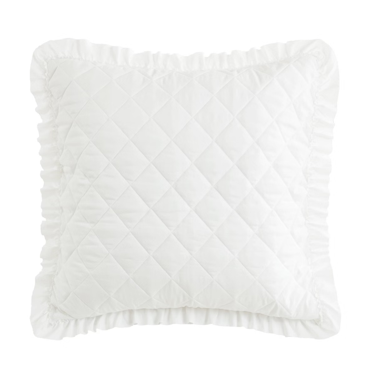 Armoire Collection Ruffle Pillow Sham White | Target