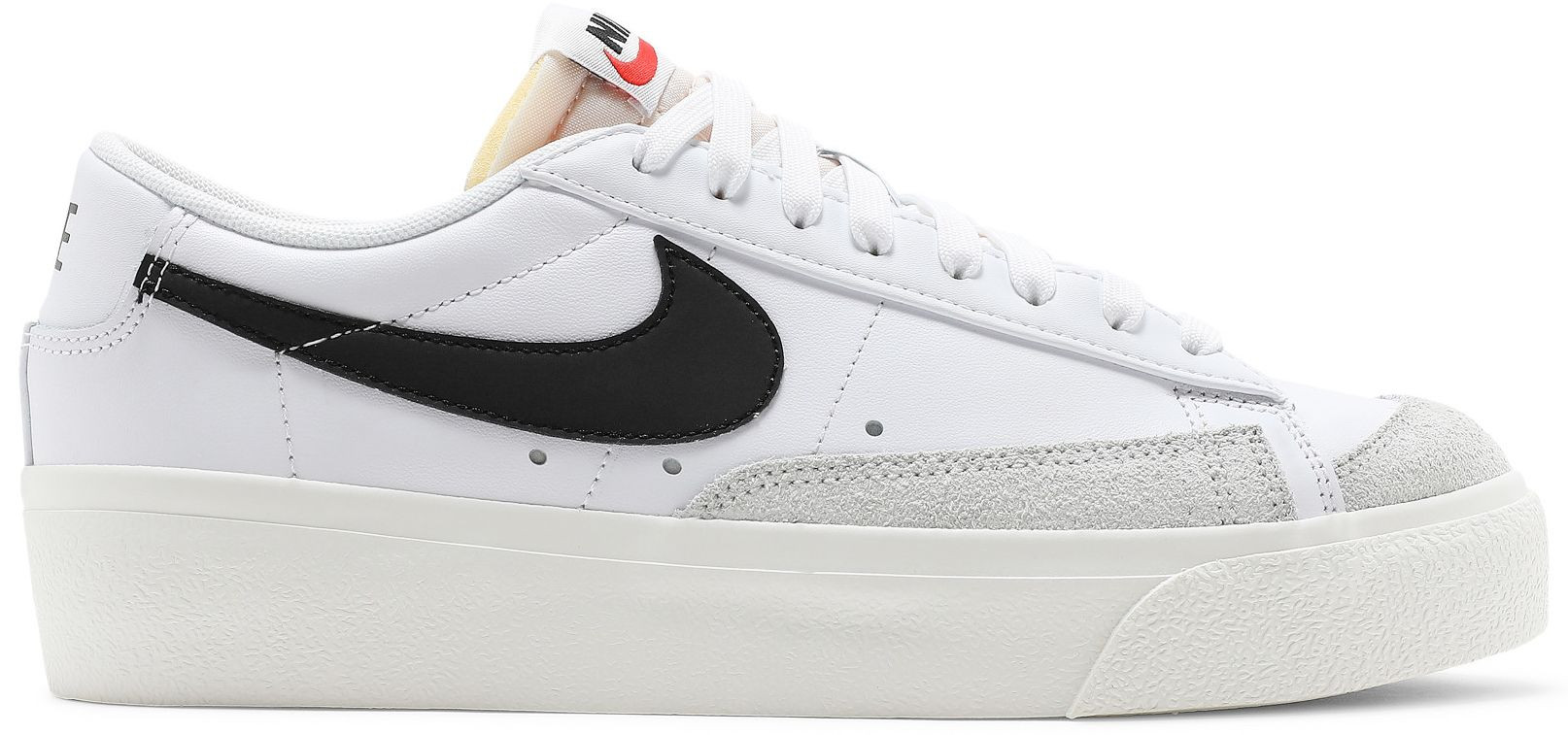 Wmns Blazer Low Platform 'White Black' | GOAT