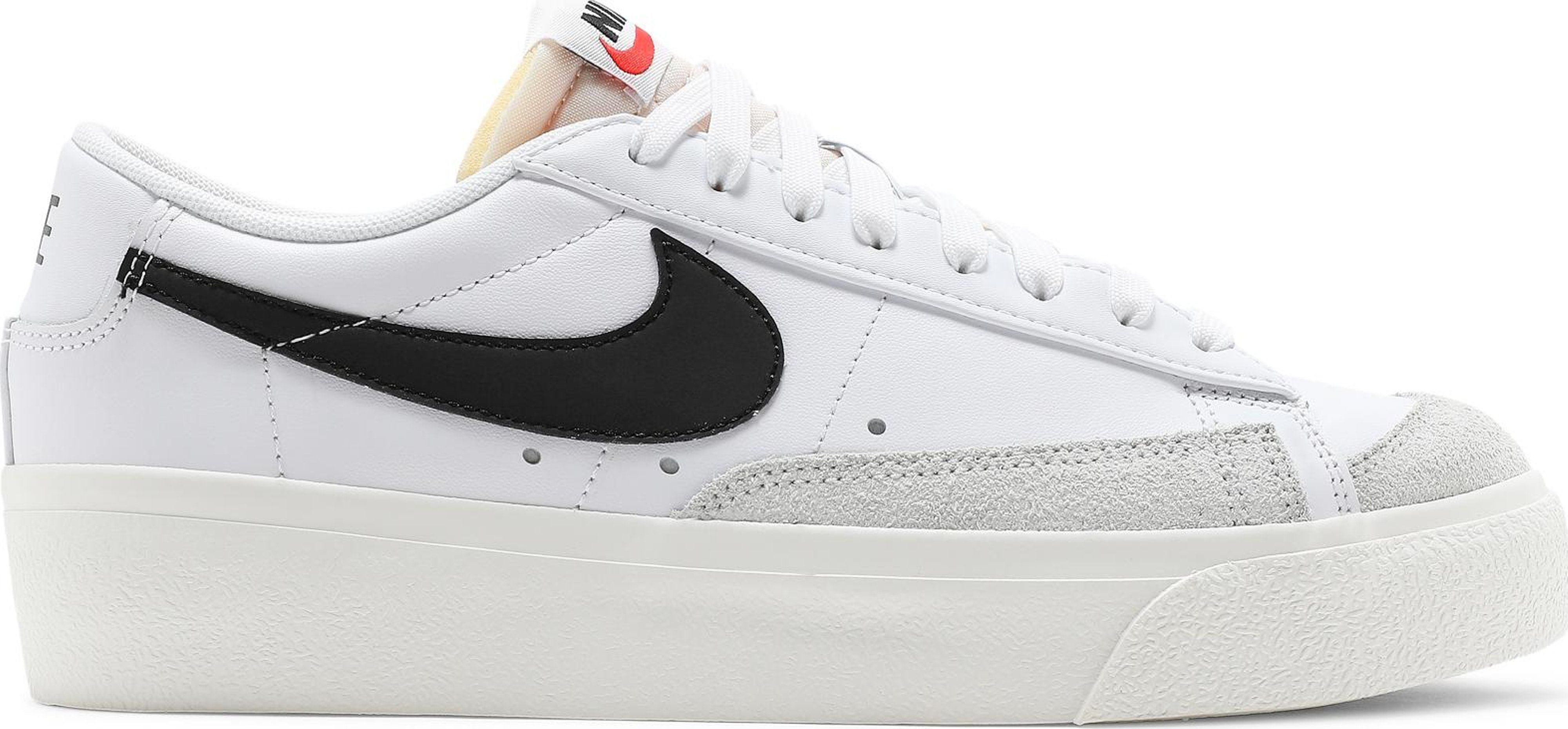 Wmns Blazer Low Platform 'White Black' | GOAT