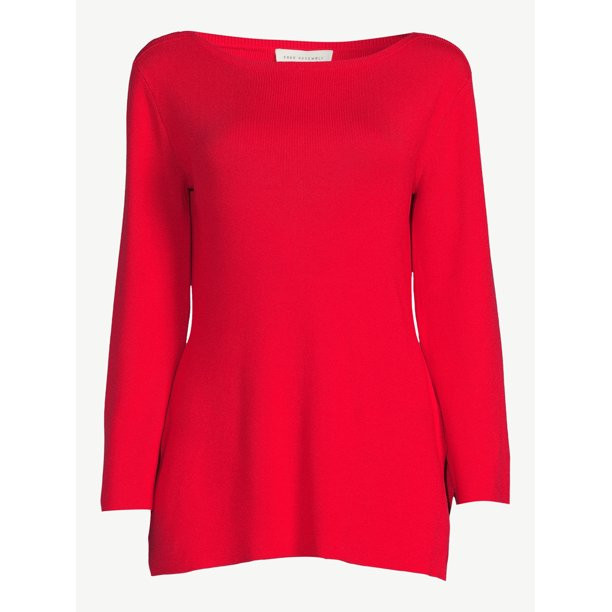 Free Assembly Women's Boatneck Tunic Sweater, Midweight - Walmart.com | Walmart (US)