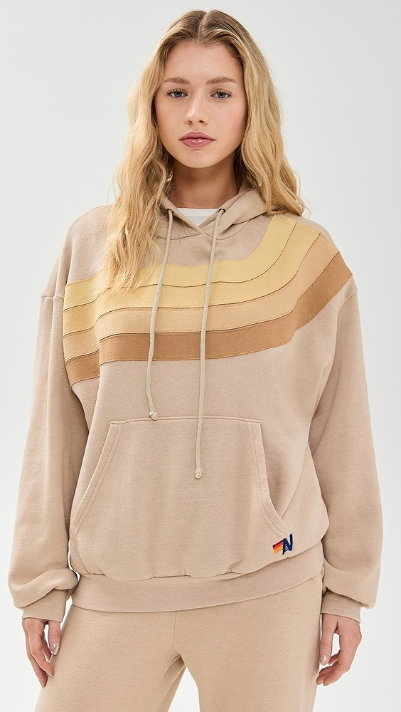 Aviator Nation Wave Stripe 4 Relaxed Pullover Hoodie | Shopbop | Shopbop