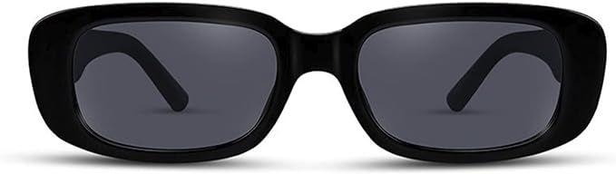Jeulia Retro Rectangle Sunglasses for Women and Men Vintage Small Square Narrow SunGlass Frame UV... | Amazon (US)