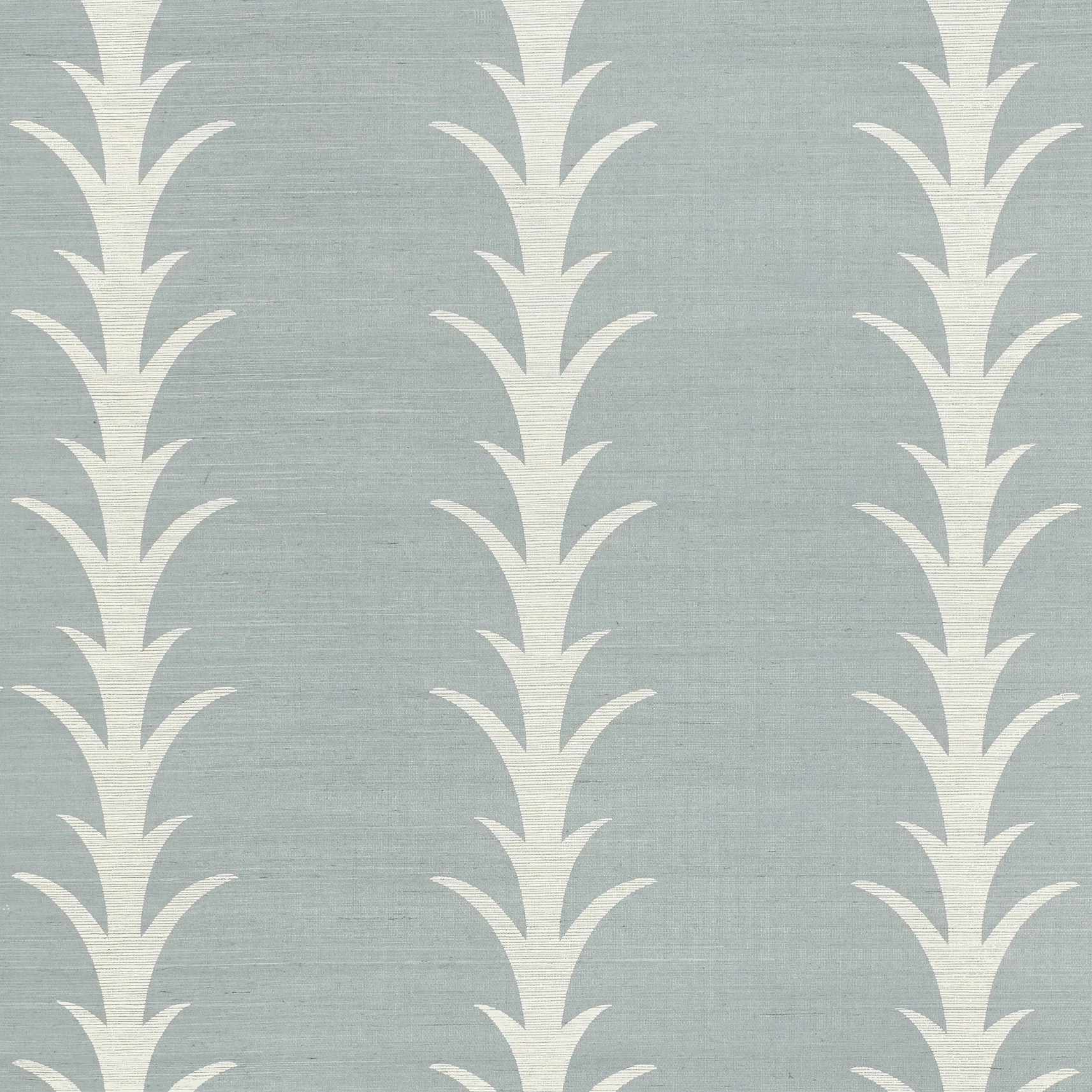 Schumacher x Celerie Kemble Acanthus Stripe Sisal Wallpaper | Perigold