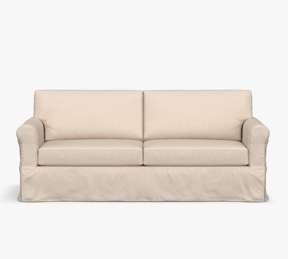 York Roll Arm Slipcovered Sofa | Pottery Barn (US)