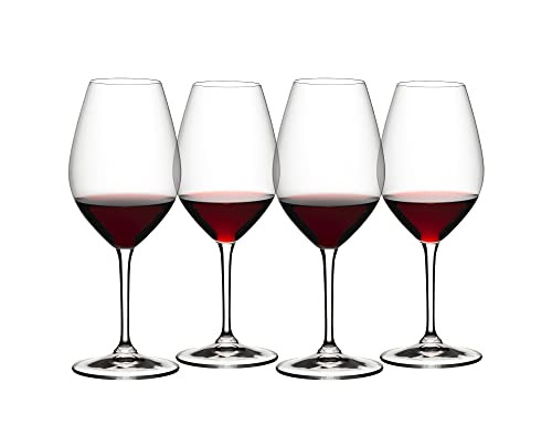 RIEDEL 6422/02-4 Riedel Wine Glass, Set of 4, Riedel Wine Friendly Riedel 002 Red Wine, 35.0 fl oz (997 ml) | Amazon (US)