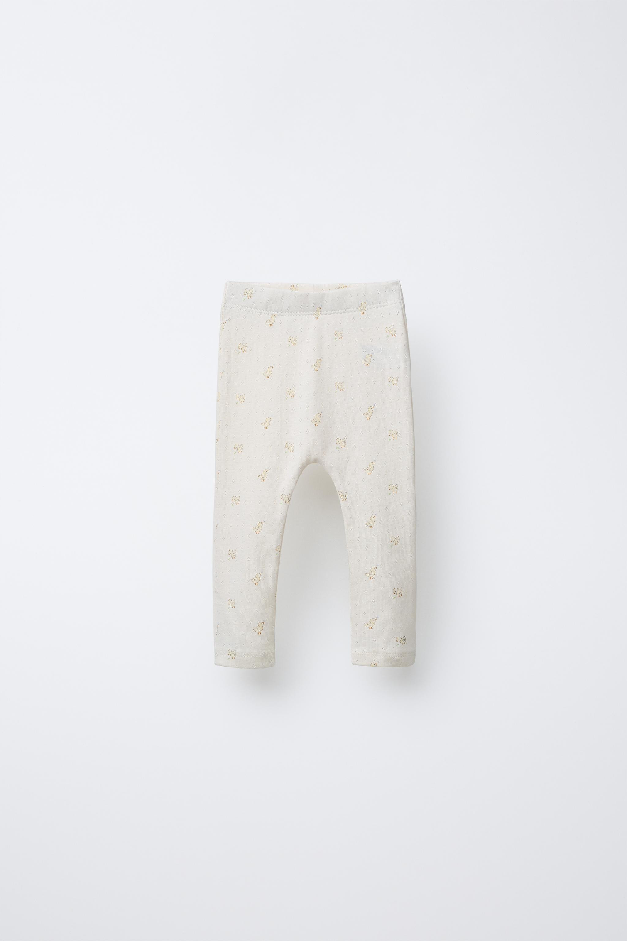 TWO-PACK POINTELLE PRINT LEGGINGS | Zara US