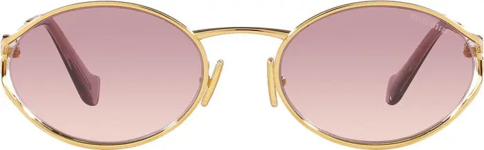 54mm Gradient Oval Sunglasses | Nordstrom