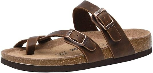 CUSHIONAIRE Women's Luna Cork Footbed Sandal with +Comfort | Amazon (US)