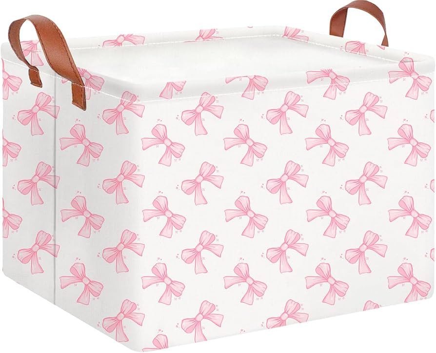 CLOCOR Rectangular Storage Basket Empty,Gift Basket,Waterproof Storage Bin with Handles,Room Deco... | Amazon (US)