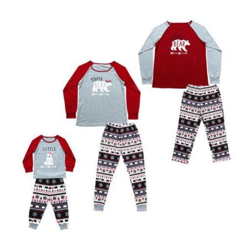 Pudcoco Family Matching Christmas Pajamas Set Women Baby Kids Santa Sleepwear Nightwear | Walmart (US)