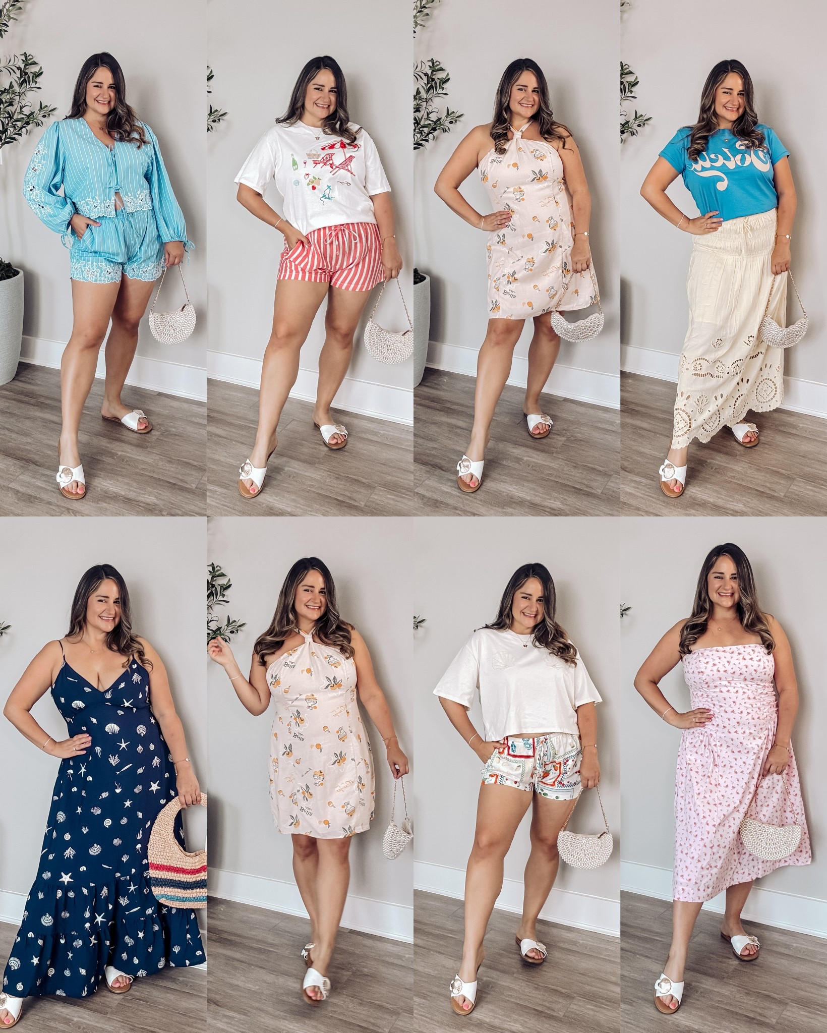 Your summer wardrobe is ready! I’m wearing a size large in everything but the two halter dresses and the strapless dress I’m wearing a size xl! 

These would be adorable as vacation outfits!

Resort wear, maxi dress, two piece set, linen set. Cute shorts, stretchy shorts, maxi skirt, graphic T-shirt, midsize, petite, summer style, summer outfits, target style, target outfits 

#LTKTravel #LTKMidsize #LTKPetite