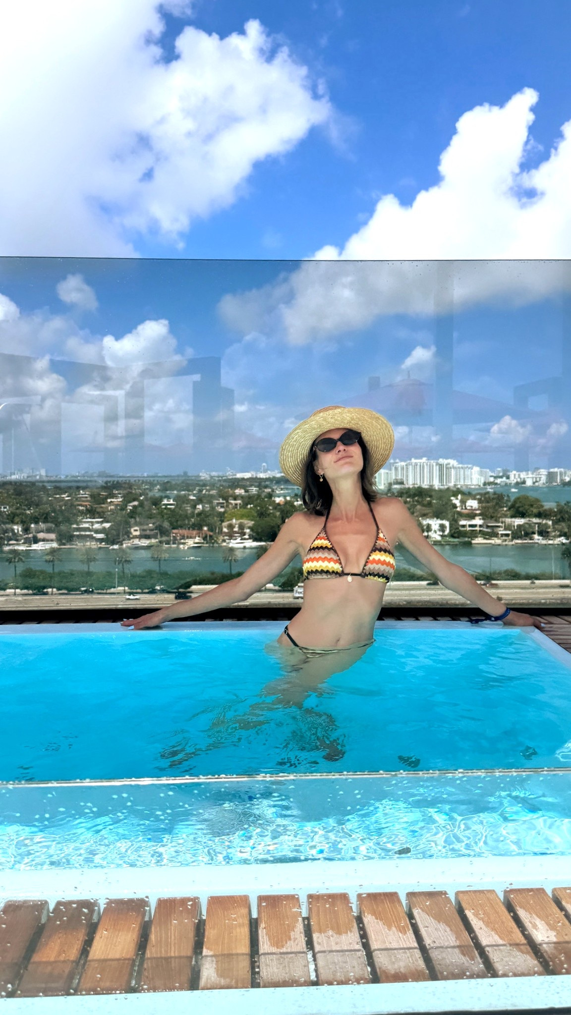 🌅Bikini UNDER $25 featuring adjustable cheeky but not thong bottoms and a triangular halter top. I shopped a size XS and it fits true to size.  #vacay #cruise #swim #bikini #vacation #florida

#LTKTravel #LTKSaleAlert #LTKSwim