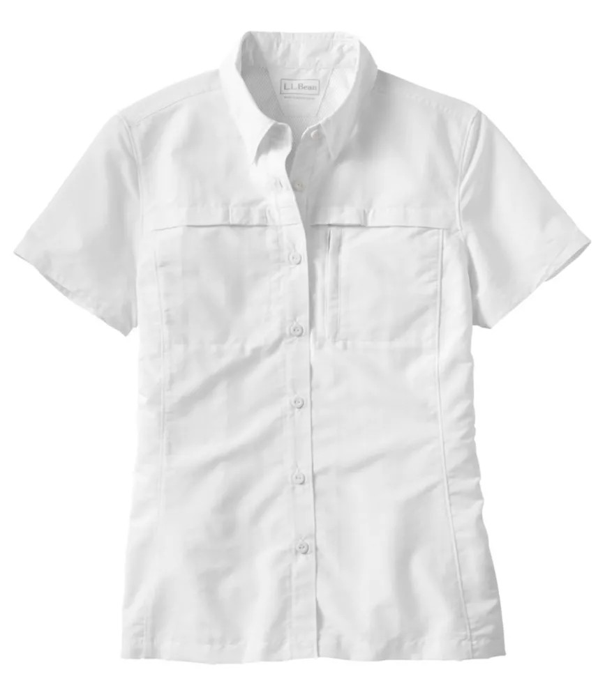 Women's Tropicwear Shirt, Short-Sleeve White Small | L.L. Bean